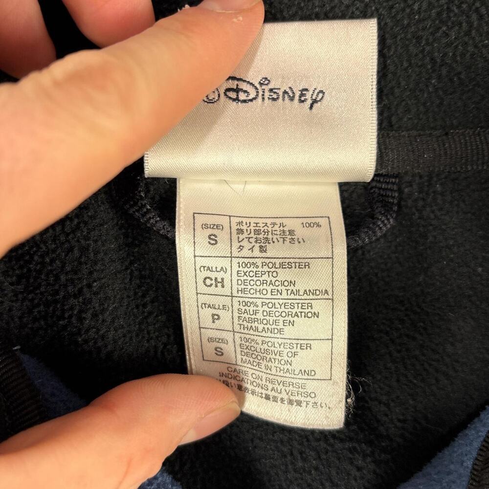 Walt Disney World Mickey Mouse Mens Full Zip Fleece Pull Over Sweat Shirt Size S - Picture 4 of 8